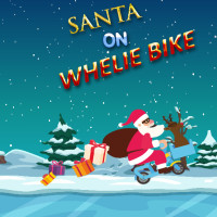 Play Santa On Wheelie Bike now!