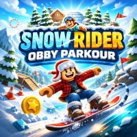 Play Snow Rider Obby Parkour now!